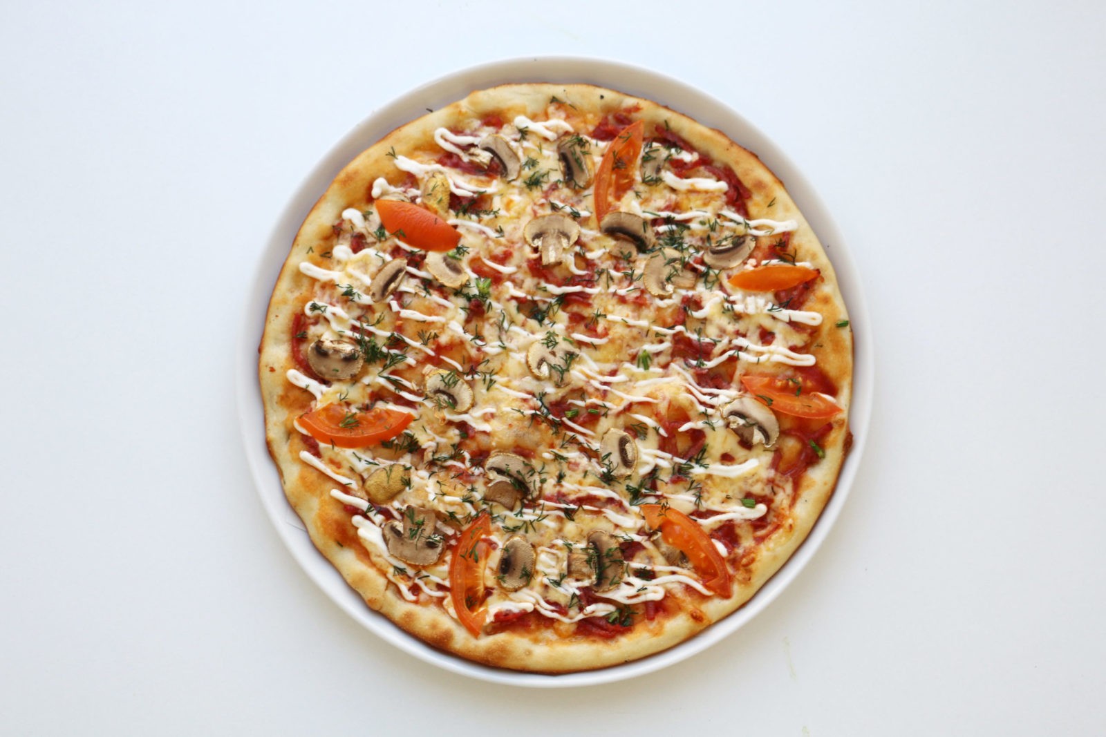 грибная пицца с белым соусом рецепт фото 67